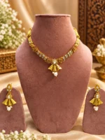 Royal Kundan Gold-Plated Necklace & Earrings Set | Swanky Diva SDG018 - Image 2