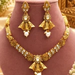 Royal Kundan Gold-Plated Necklace & Earrings Set | Swanky Diva SDG018
