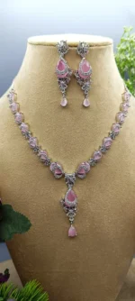 Blush Elegance American Diamond Set | SDN1143 - Image 3