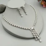 Celeste Cascade American Diamond Necklace Set Luxury Statement Collection - Image 2