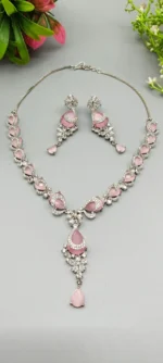 Blush Elegance American Diamond Set | SDN1143 - Image 4
