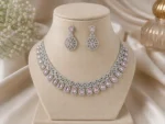 Blush Royale American Diamond Necklace Set | SDN1106 - Image 2