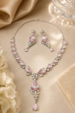 Blush Elegance American Diamond Set | SDN1143 - Image 2