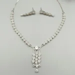 Celeste Cascade American Diamond Necklace Set Luxury Statement Collection - Image 3