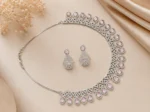 Blush Royale American Diamond Necklace Set | SDN1106 - Image 3