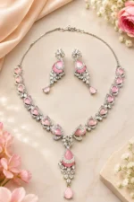 Blush Elegance American Diamond Set | SDN1143