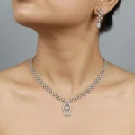 Celeste Dewdrop American Diamond Necklace Set | SDN1126 - Image 6