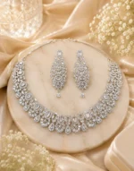 Noor Royale American Diamond Bridal Necklace Set | SDN1104 - Image 3
