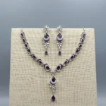 Royal Purple Majesty AD Necklace & Earrings Set - Image 6