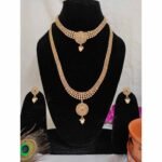 Choker and long necklace Combo Set