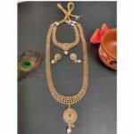 Choker and long necklace Combo Set