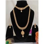 Choker and long necklace Combo Set