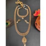Choker and long necklace Combo Set