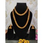 Temple South Indian Choker & Long Necklace Earring Combo - Image 2