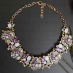 Swanky Diva Luxurious Stylish Antique Exclusive Enshrine Statement Classic Trendy Highly Rhodium Plated Zinc Multicolor Crystal Stone Choker Neckpiece for Women and Girls. - Image 3