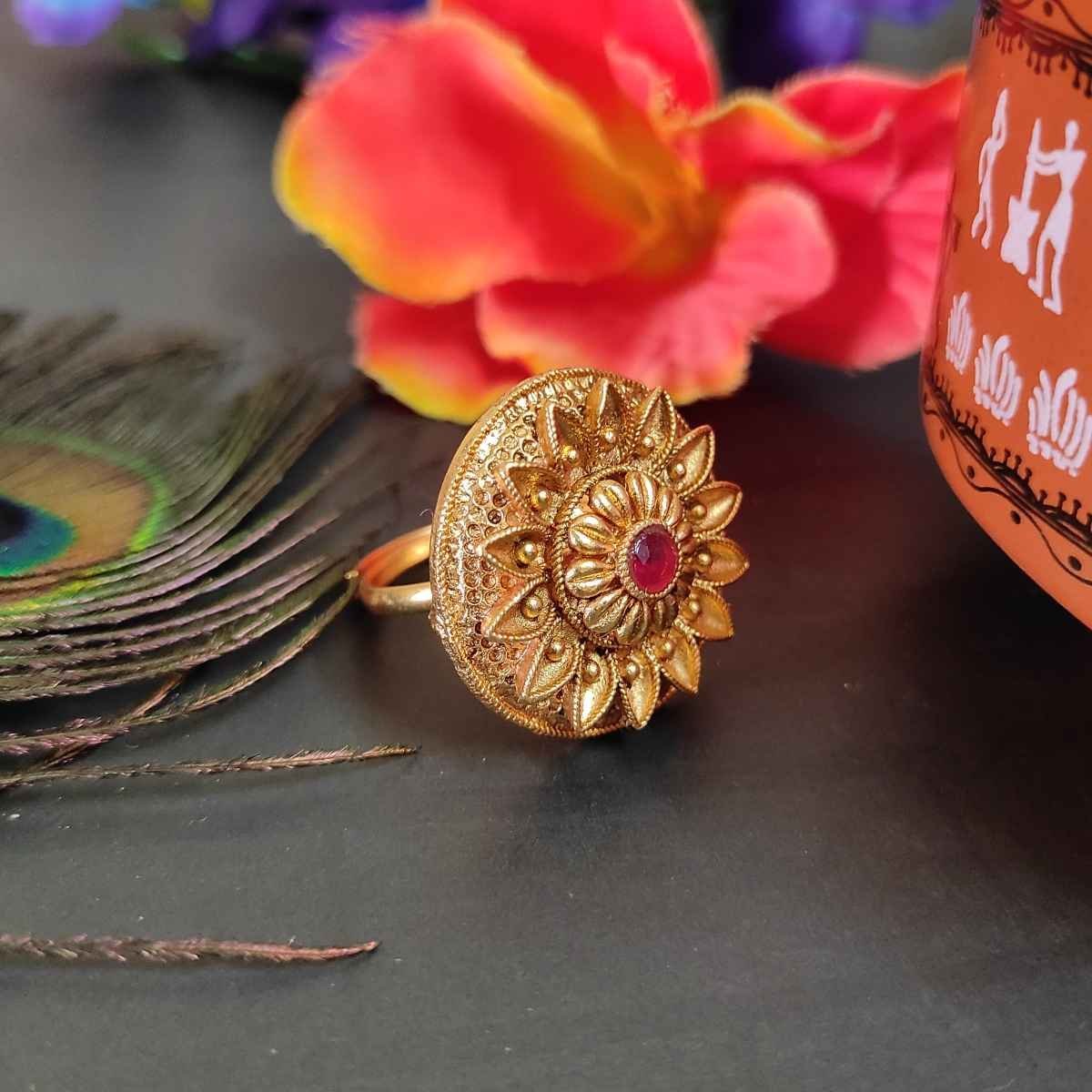 Rajwadi polish Ring