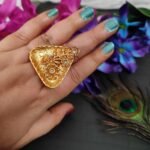 Rajwadi Geometric Traditional touch Ring - Image 2