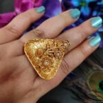 Rajwadi Geometric Traditional touch Ring - Image 3