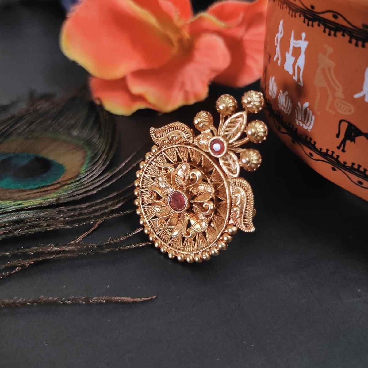 Rajwadi Gold Plated Ring