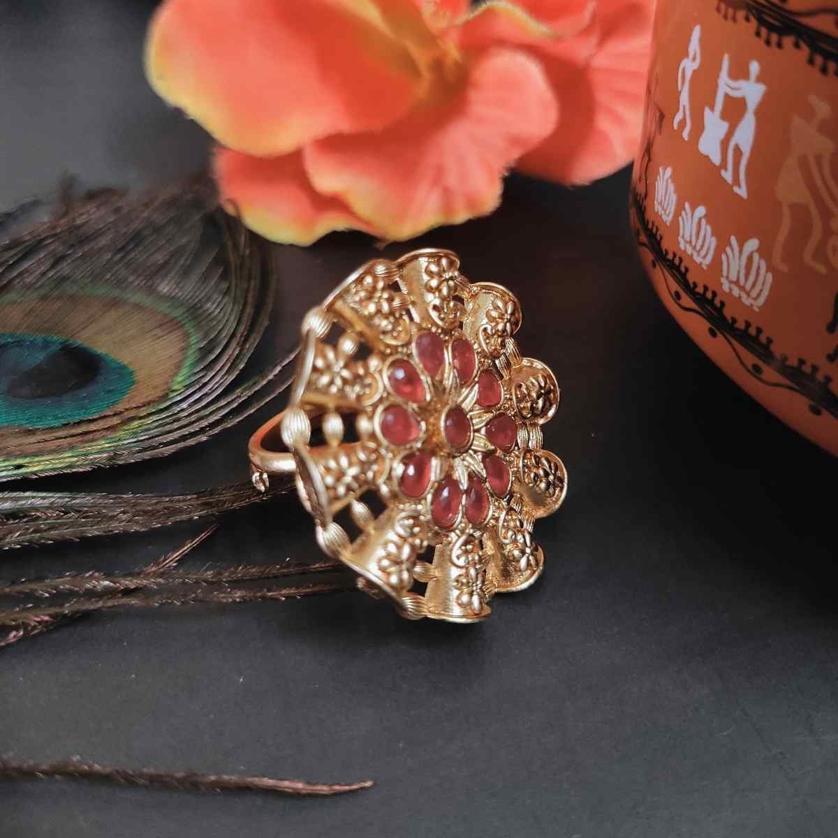 Rajwadi Gold Plated Ring