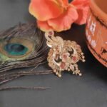 Rajwadi matte Peacock Ring