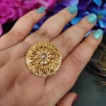 Rajwadi Gold Plated Ring - Image 2