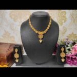 Swanky Diva Gold Plated Kundan & Pearls Necklace and Earrings Jewellery Set