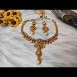 Highly gold plated quality Necklace and Earring jewellery Set - Image 2