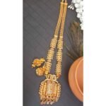 Swanky Diva Copper High Quality Gold plating Kundan Long Necklace with Jhumka Earring Set - Image 2