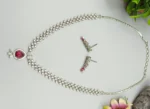 Ruby Royale American Diamond Necklace Set - Image 5