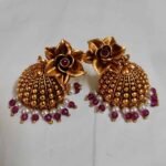 Swanky Diva Rajwadi Matte Finish Jhumaka Earrings - Image 2