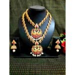 Temple South Indian Choker & Long Necklace Earring Combo
